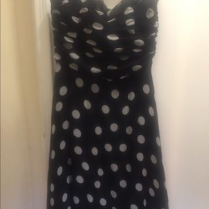 Black and White Silk dress. Size 14. Chelsea Nites